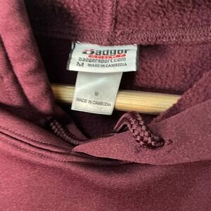 West Bend East Suns Hoodie Maroon Youth Medium Fleece Pullover Long‎ Sleeve